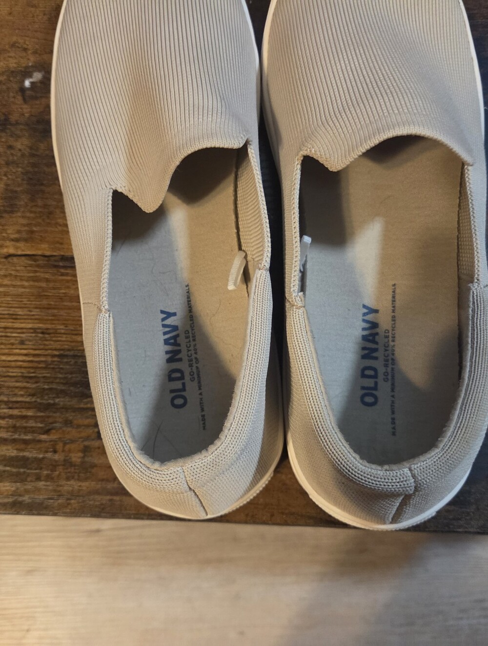 Old Navy Women’s Slip-On Canvas Sneakers in Beige